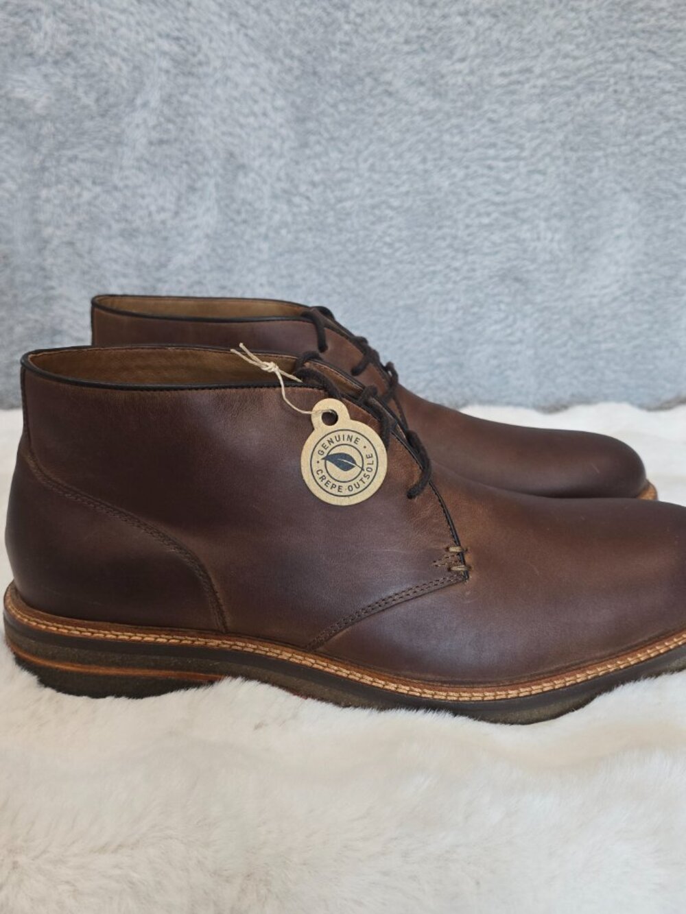 Johnston & Murphy Calder Chukka Boot Brown Oiled Leather Men's Size 13 NEW